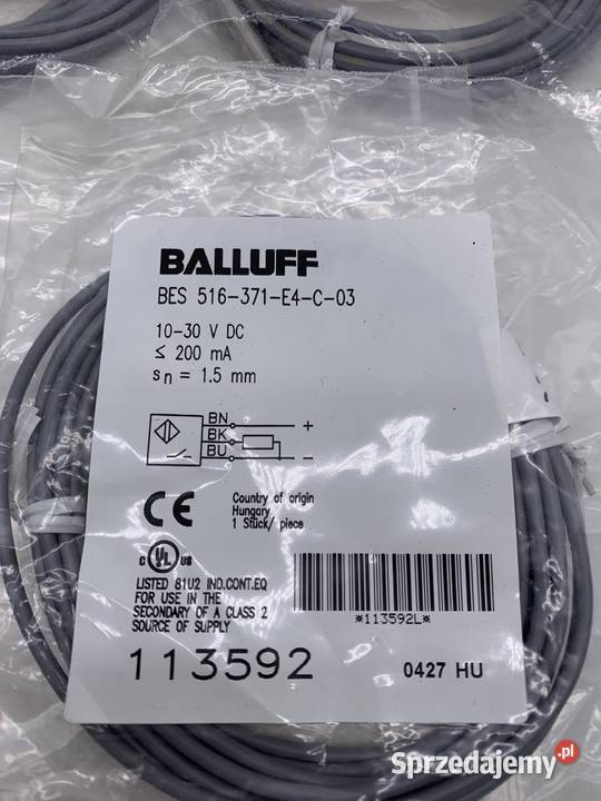 Balluff BES 516371E4C03 Czujnik indukcyjny Warszawa sprzedam