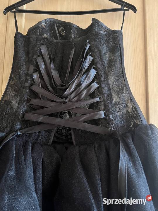 Czarna krótka gorsetowa sukienka Spódnice i sukienki Warszawa
