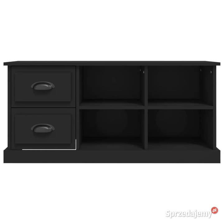 Szafka pod TV czarna 102x355x475 materiał mazowieckie