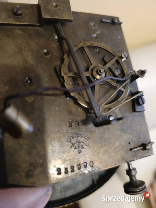 Zabytkowy zegar wiszący Lenzkrich 26 Antyki sprzedam