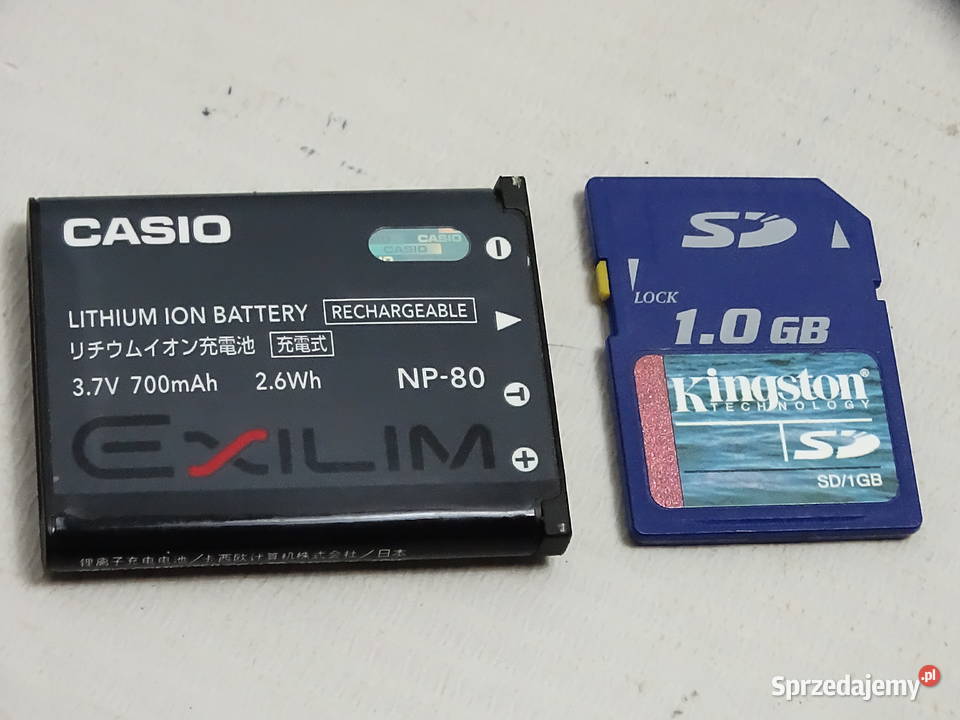 Aparat Cyfrowy Casio Exilim EXZ1 Srebrny Zestaw Biłgoraj