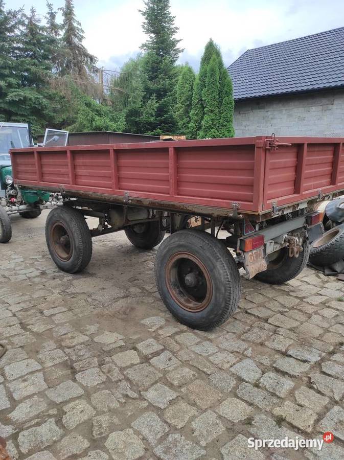 Przyczepa d732 wywrotka na dwie strony nieuszkodzony Miechów
