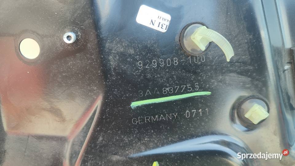 4MECHANIZM SZYBY LEWY PRZÓD 3AA837755 VW PASSAT Włoszczowa