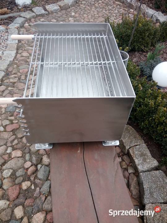 Grill nierdzewny węglowy ogrodowy Grillowanie Damasławek