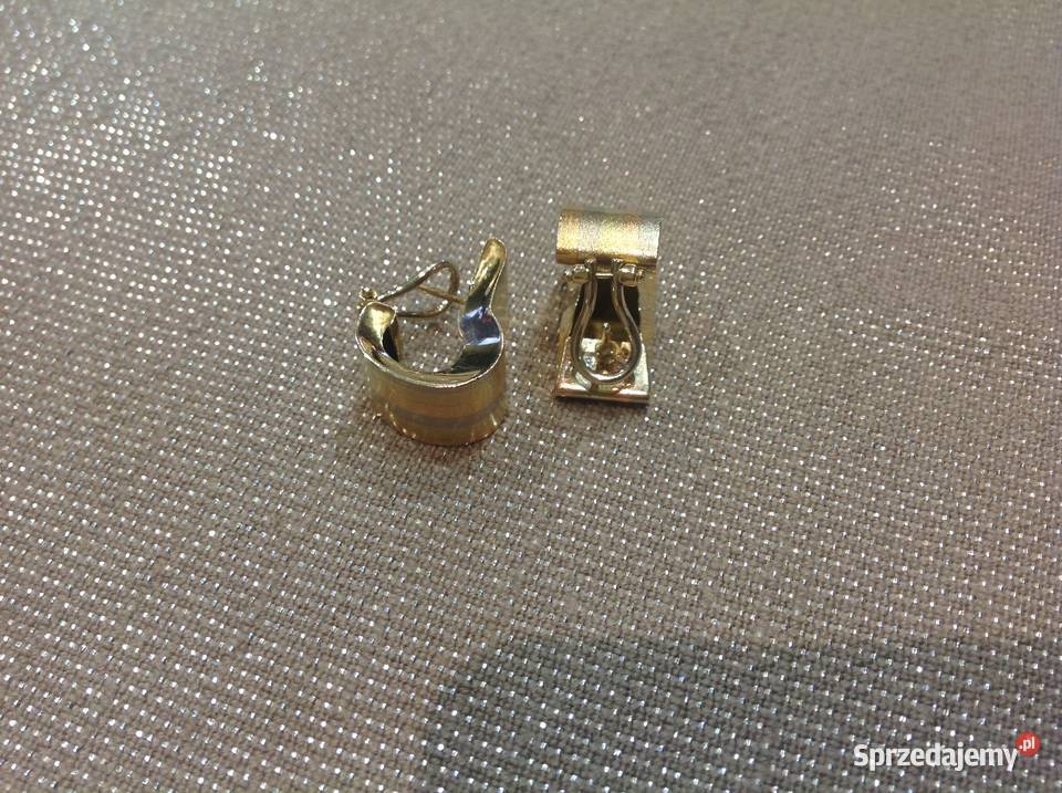 Duże Kolczyki Złote pr 585 Dla kobiet Nowa Sól