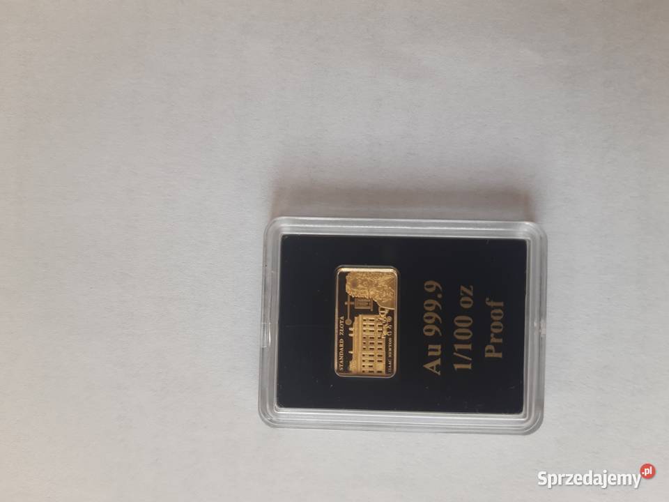 Złota sztabka Standard Złota Londyn 1717 Potulice