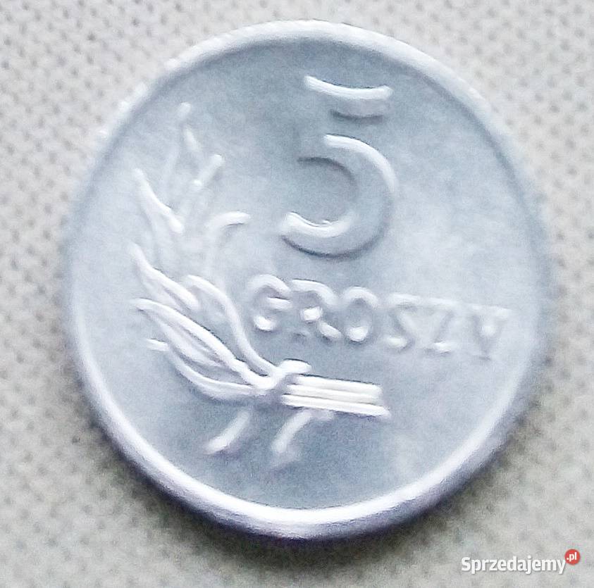 POLSKA5 GROSZY1970 r ALzzm ŁADNA Numizmatyka Legionowo