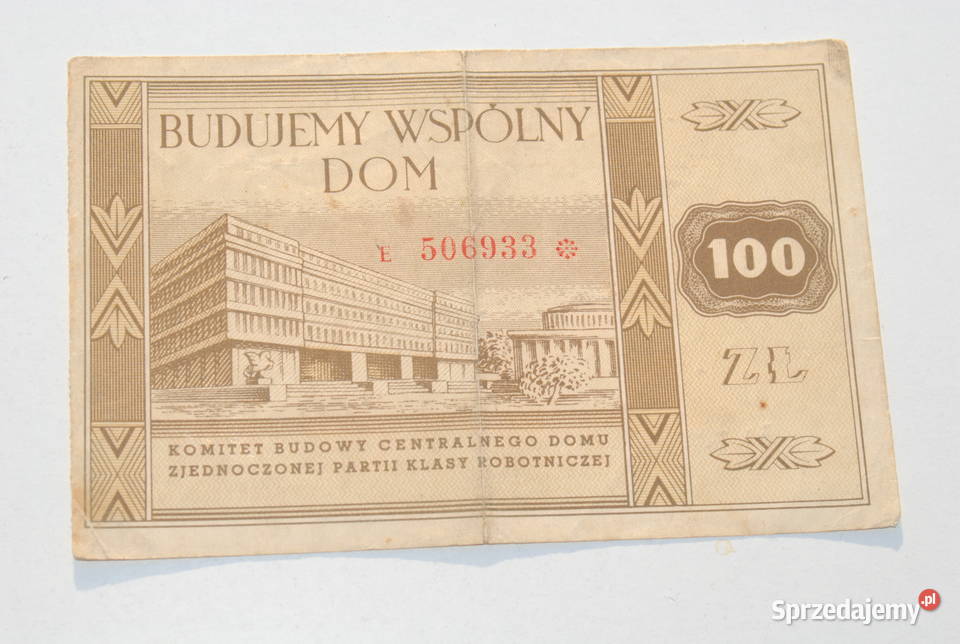 Stary bon 100 budujemy wspólny dom antyk Cieszyn sprzedam