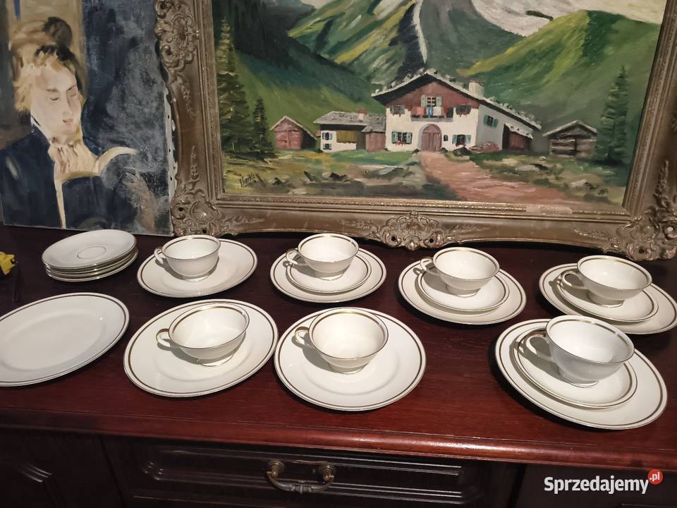 Filiżanki Alka porcelana łódzkie Pajęczno