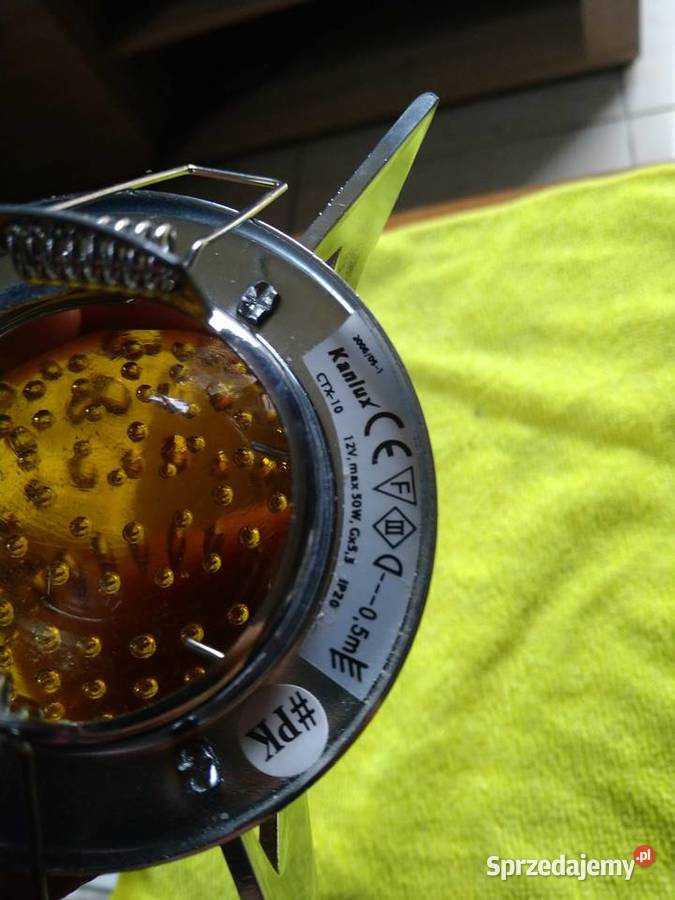 Oprawka chromowa z kulą do oświetlenia LED