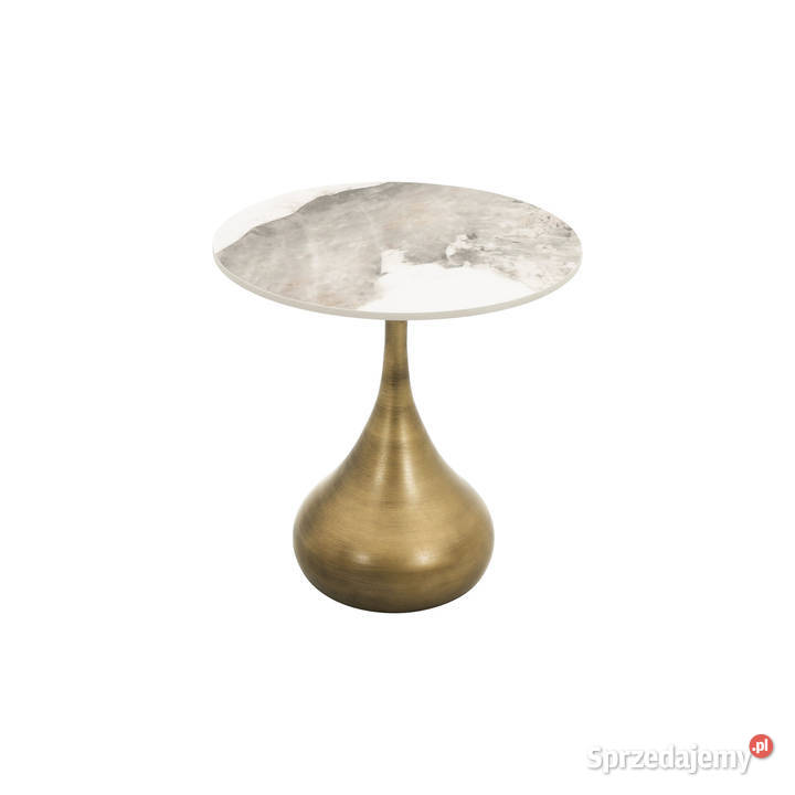 Stolik kawowy glamour Avelia 50x50x53 biały