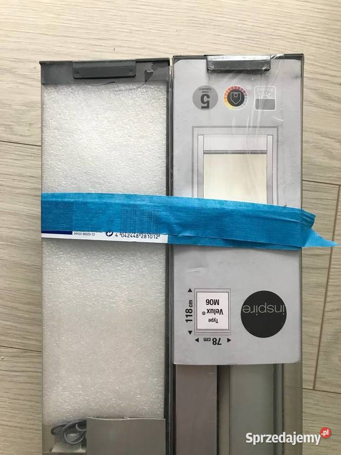 Wewnętrzna roleta zaciemniająca do okien 118cm Kielce