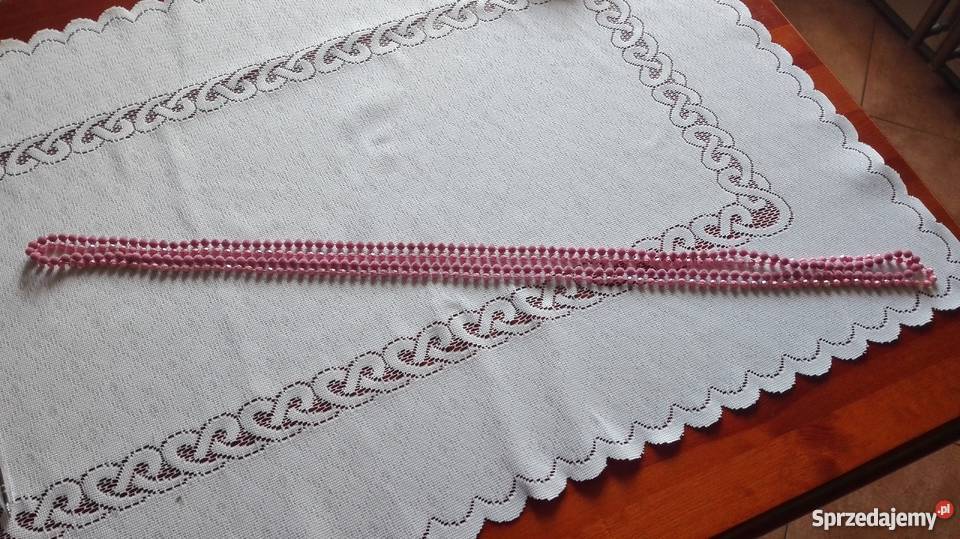 Podwójny sznur różowych korali Dla kobiet Olkusz