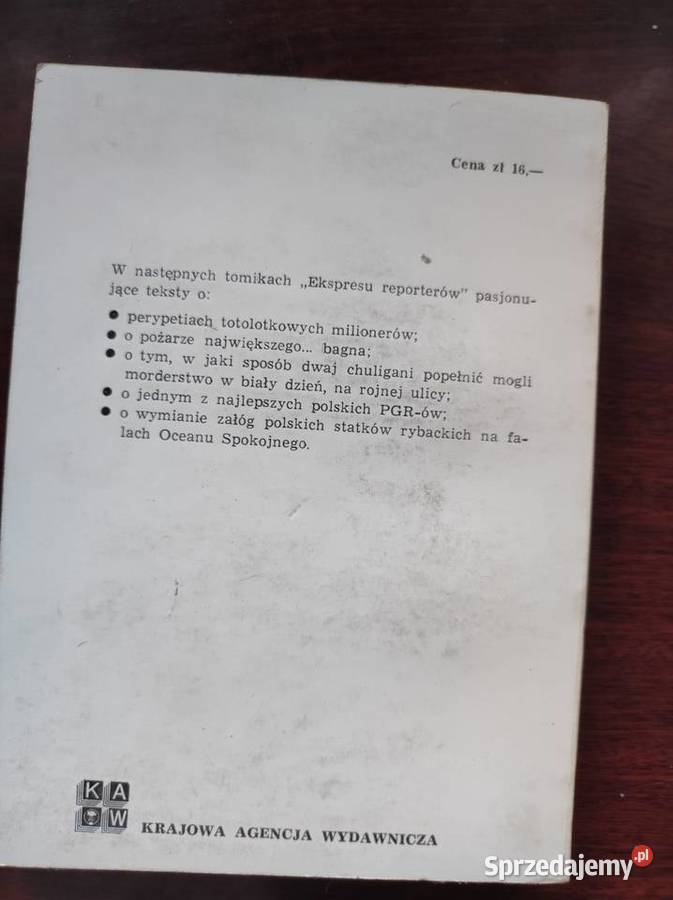 Ekspres reporterów 1977 ISBN 8167880600736 Kielce sprzedam