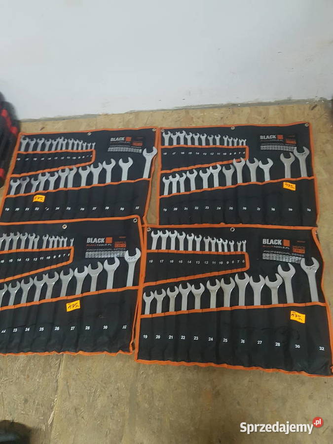 ZESTAW KLUCZY PŁASKOOCZKOWYCH 632 mm BLACK 25 EL Głogowa