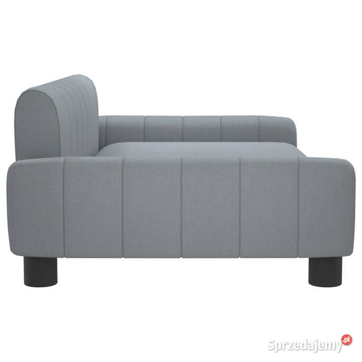 Sofa dzieci jasnoszara 90x53x30 obita tkaniną Meble Warszawa