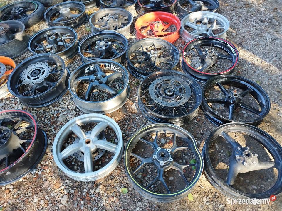 Felgi motocyklowe pakiet okazja 100 sztuk Słodków-Kolonia