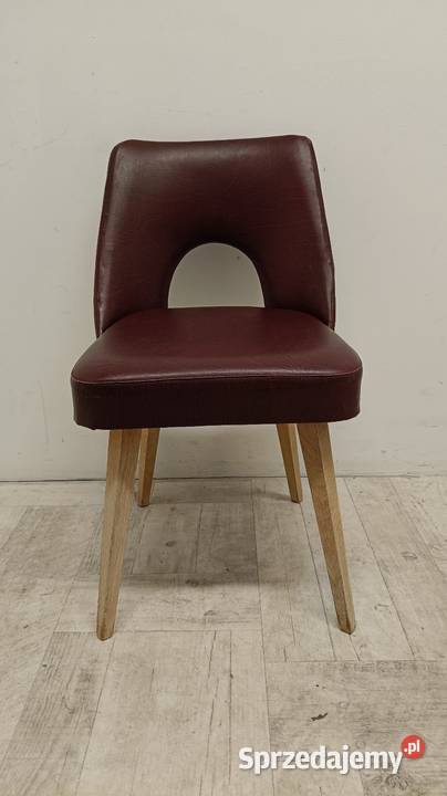krzesło muszelka PRL vintage design lata 70te Radomsko