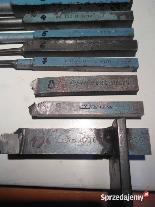Noże tokarskie 10 komplet używane Szczecin