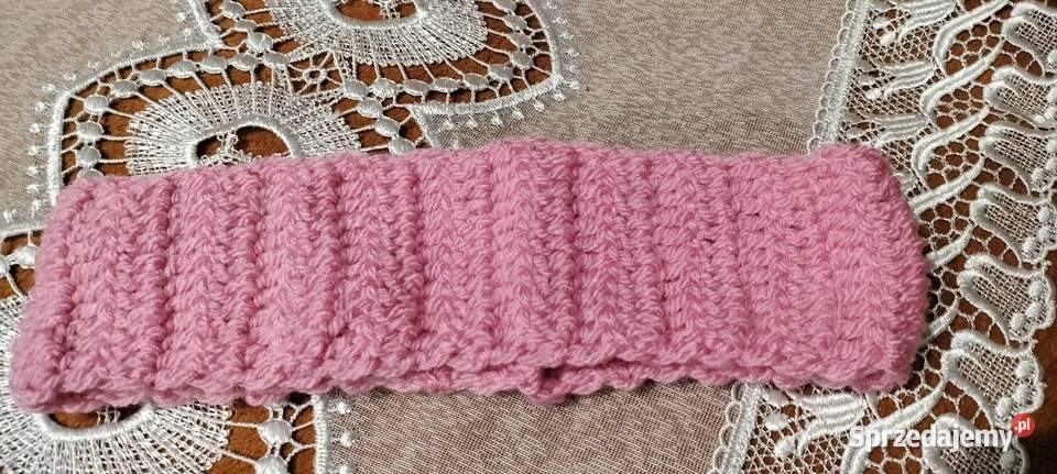 Ręcznie robiona opaska na głowę ciepła