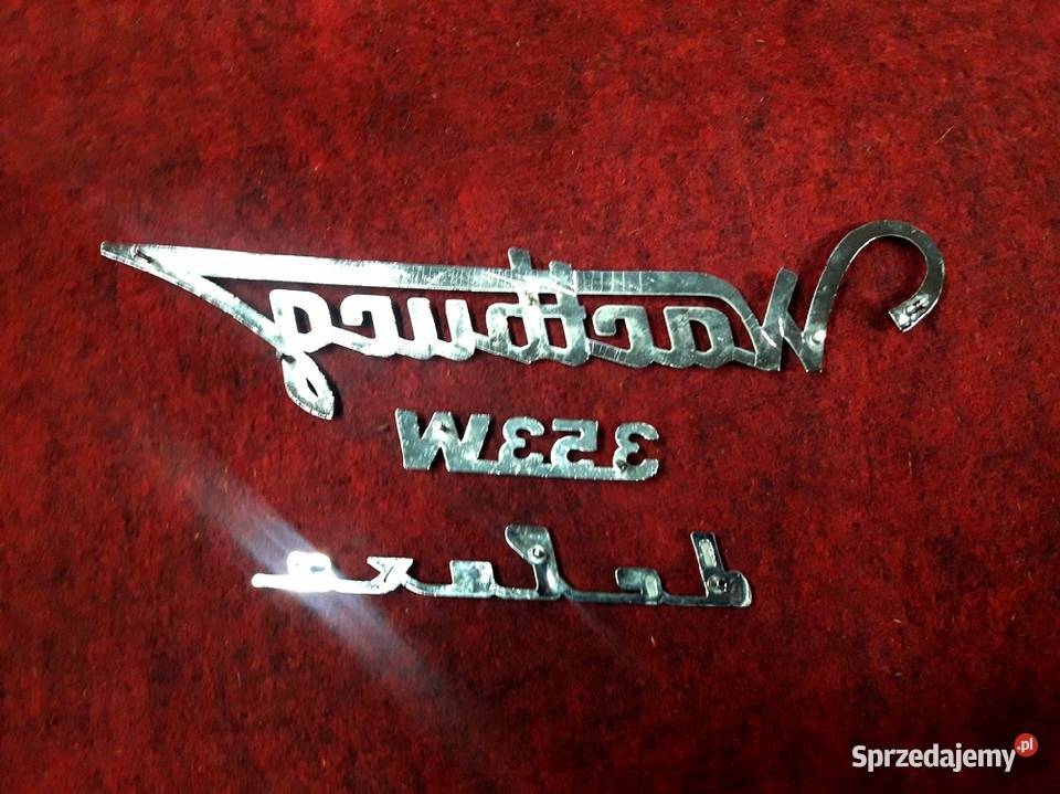 Wartburg emblematy napisy znaczki plastik chrom Piotrków Trybunalski sprzedam