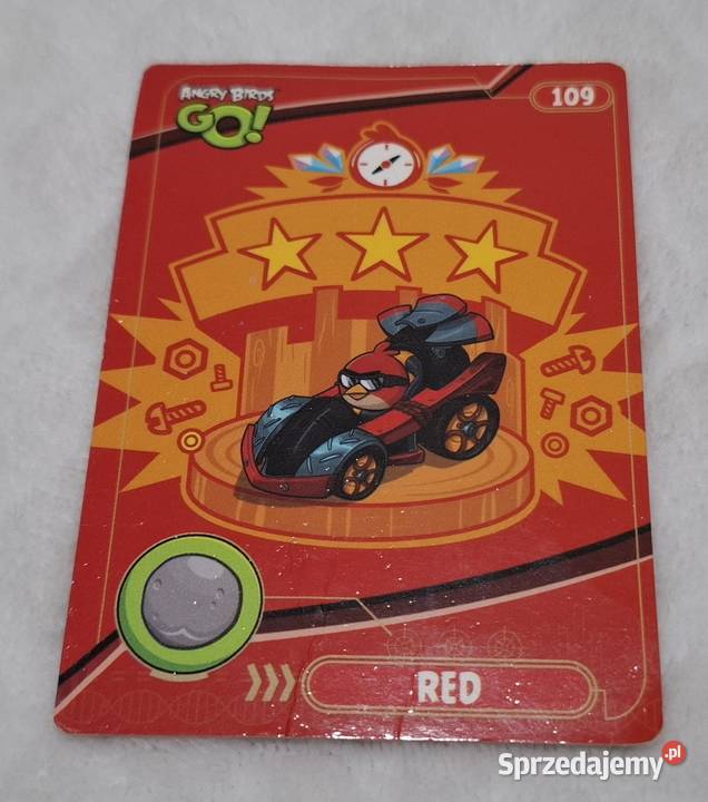 Karta Angry Birds Go Red 109 papier kamień śląskie Czeladź