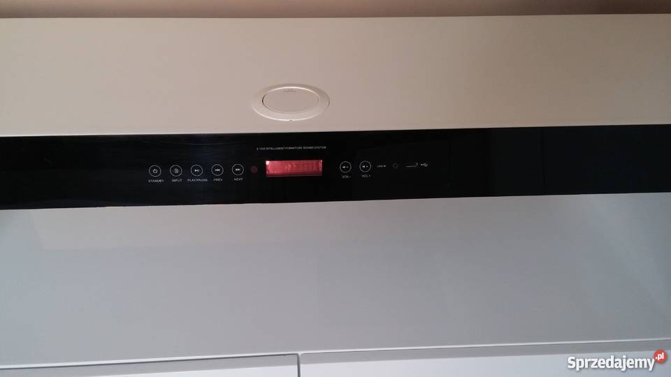 Szafka RTV multimedialna dotykowa biały połysk Tychy