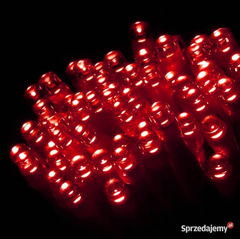 LAMPKI 100 LED NA CHOINKĘ ZEWWEW 85m CZERWONE Wrocław