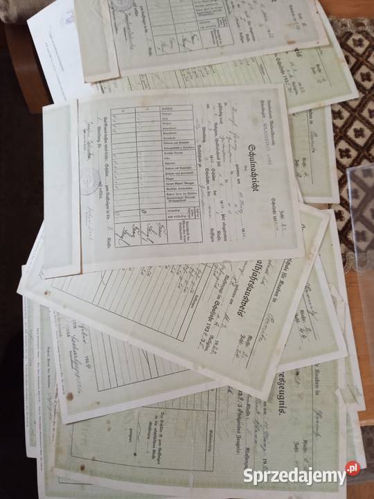 Stare świadectwa lata 30te małopolskie Żabno sprzedam