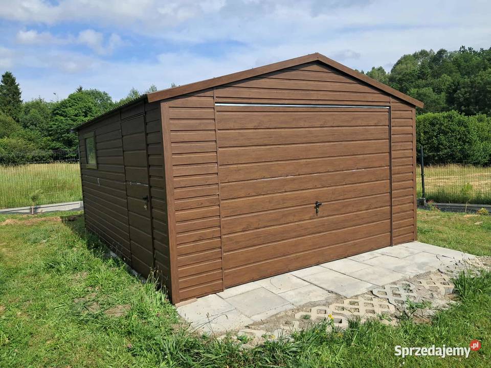 Garaż blaszany 4x5 WZMOCNIONY PROFILAMI łódzkie Konstantynów Łódzki