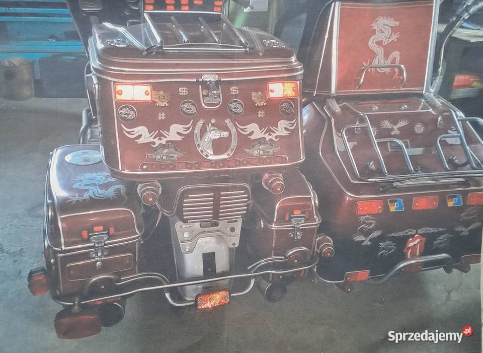 Honda Goldwing GL1200 z wózkiem bocznym 2 sztuki elektryczny starter Żary