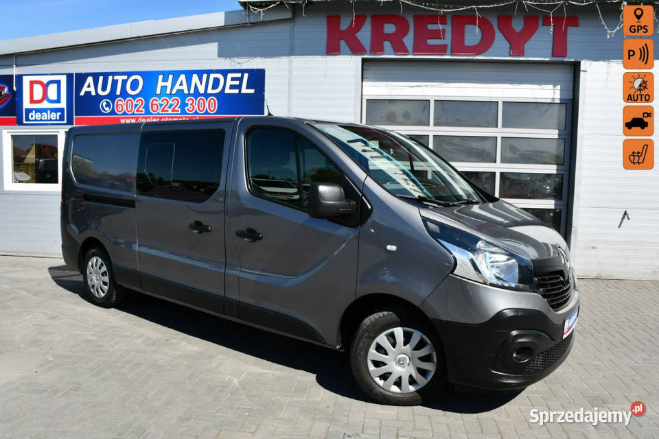 Renault Trafic 16 dCi LONG 2xBoczne drzwi 5osób wielofunkcyjna kierownica lubelskie Hrubieszów