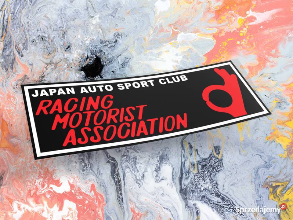 Naklejka RMA 20 x 65 drift slap jdm japan k13 Choroszcz