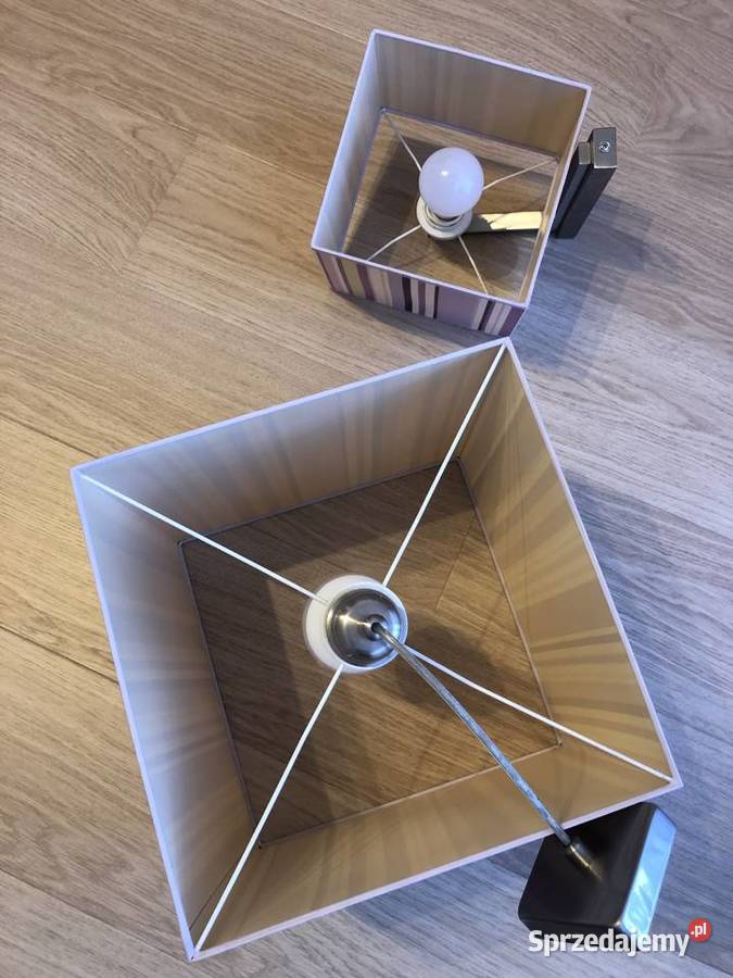 Fioletowa wisząca lampa i kinkiet w pasy Violado Nowy Sącz