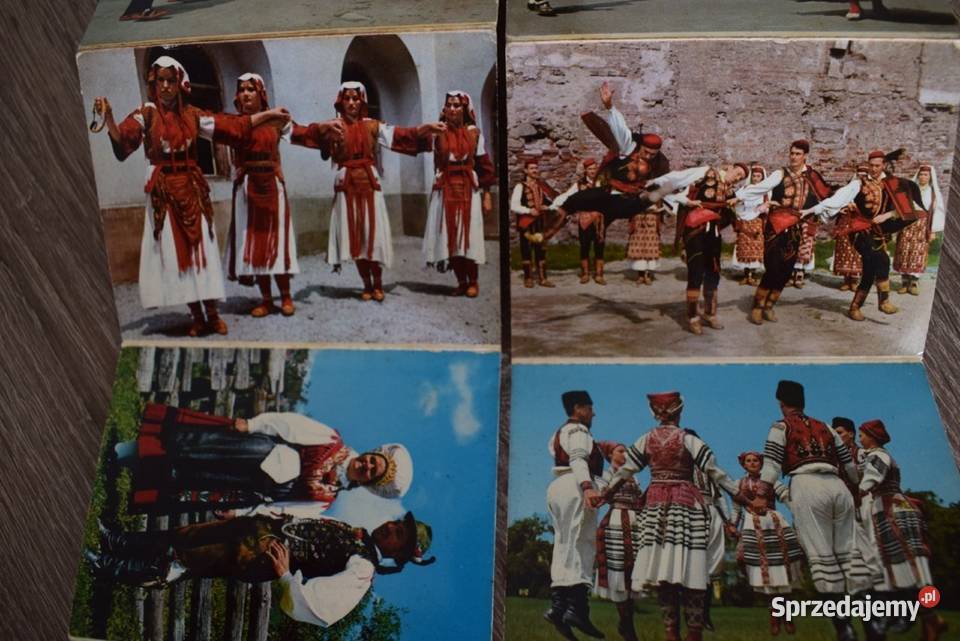 Narodowe stroje Jugosławii zdjęciowy folder z Chełmno