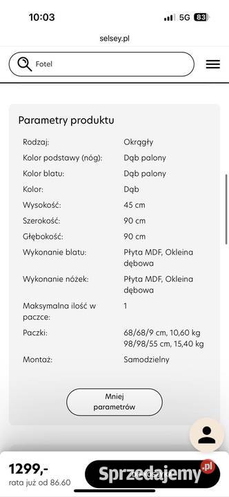 Stolik kawowy Stoliki kawowe i ławy Meble Kraków