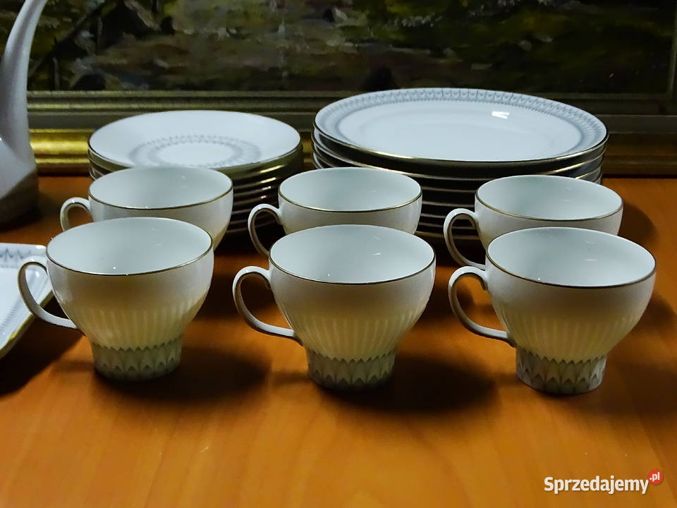 Porcelanowy serwis kawowy marki Knigliche Wyposażenie wnętrz Biłgoraj