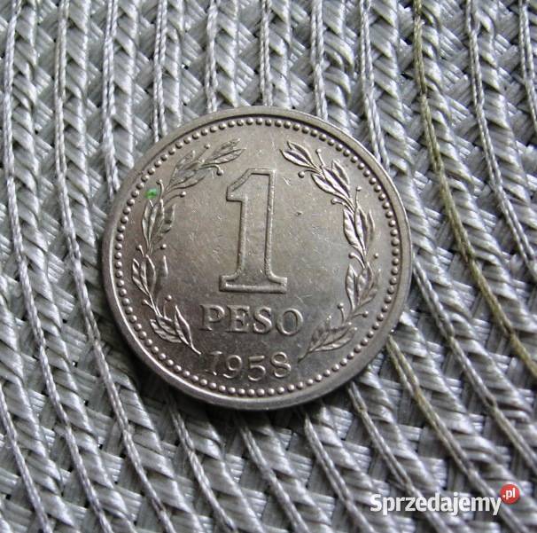 Argentyna 1 Peso 1958r Ładna Kolekcje Kalisz sprzedam