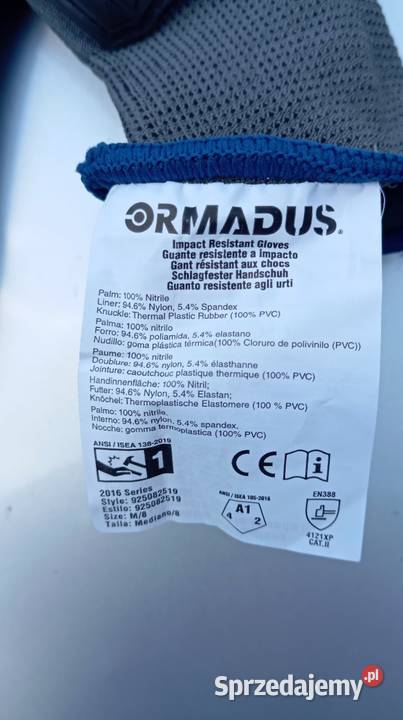 Rękawiczki Ormadus M8 śląskie