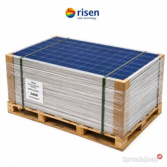 PALETA 27 Risen RSM1446340P Panel Risen 340W Panele fotowoltaiczne sprzedam
