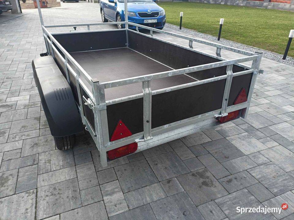 Przyczepka 2 osoiowa tandem 750 solidna spawana Nisko
