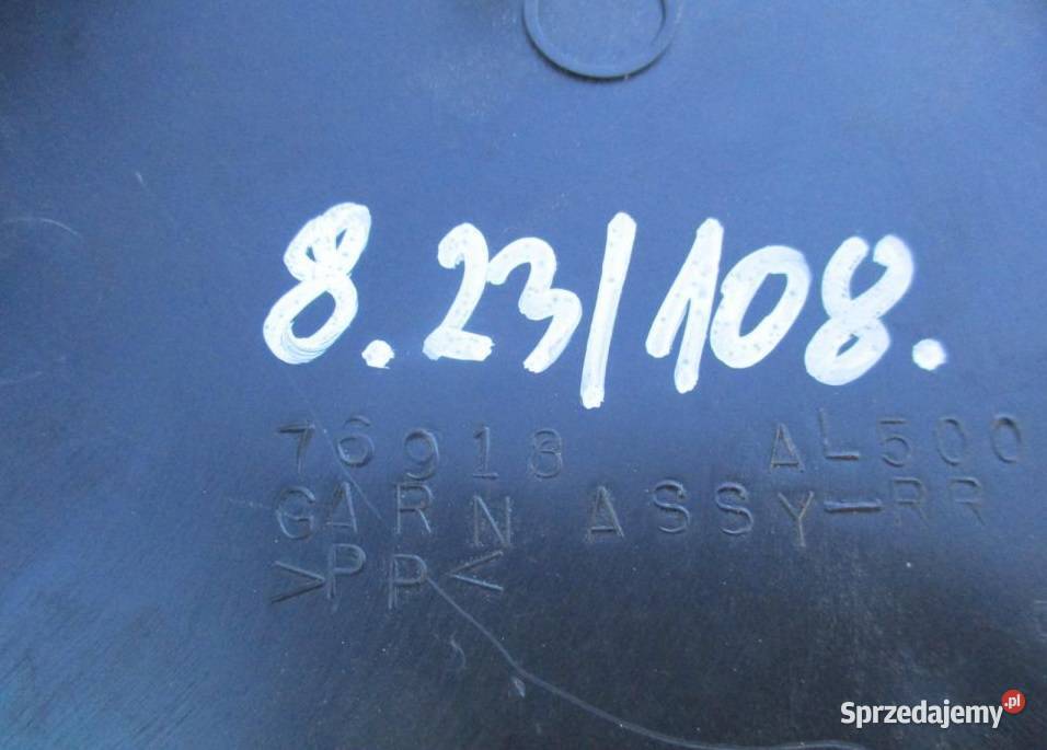 PLASTIK OSŁONA FOTEL TYŁ INFINITI G35 SEDAN Nowy Tomyśl