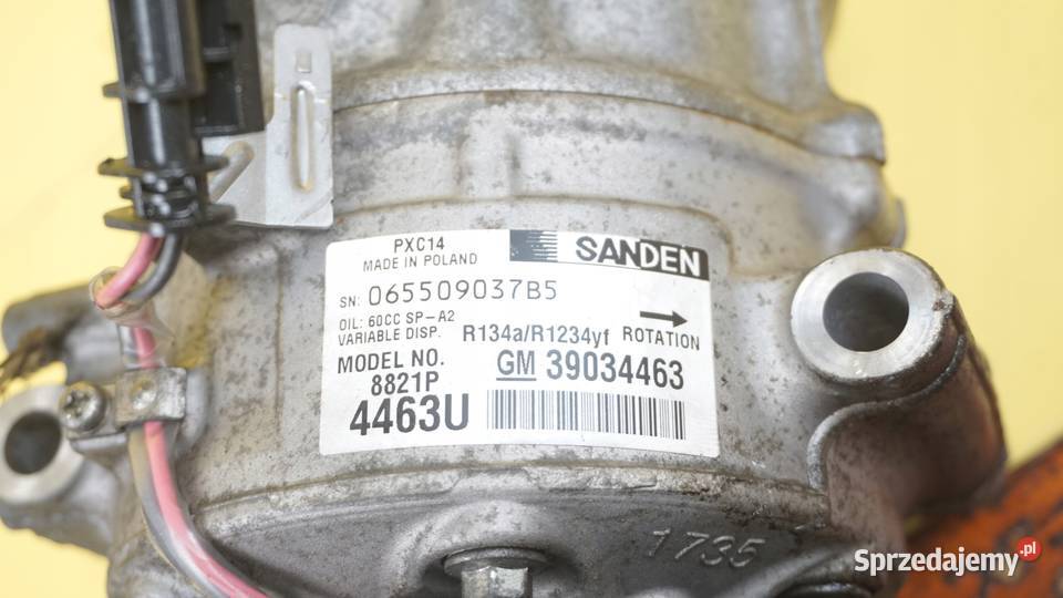 OPEL ASTRA K 14 B 18r 101 B14XE LV7 sprezarka osobowe Kompresory klimatyzacji Suków