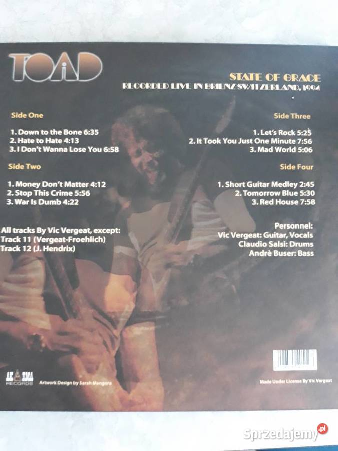 Niezapomniane koncerty TOAD Recorded Live in Rzeszów