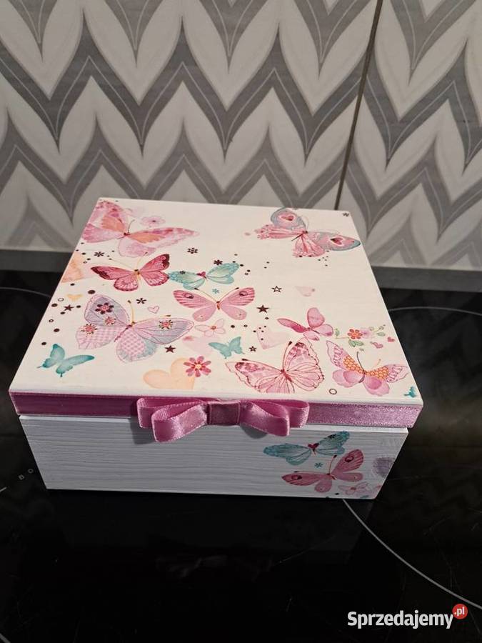Szkatułka motyle decoupage Kędzierzyn-Koźle
