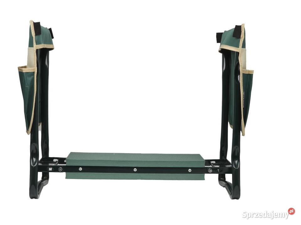 Klęcznik składany ogrodowy zielony z 2 torbami Poznań