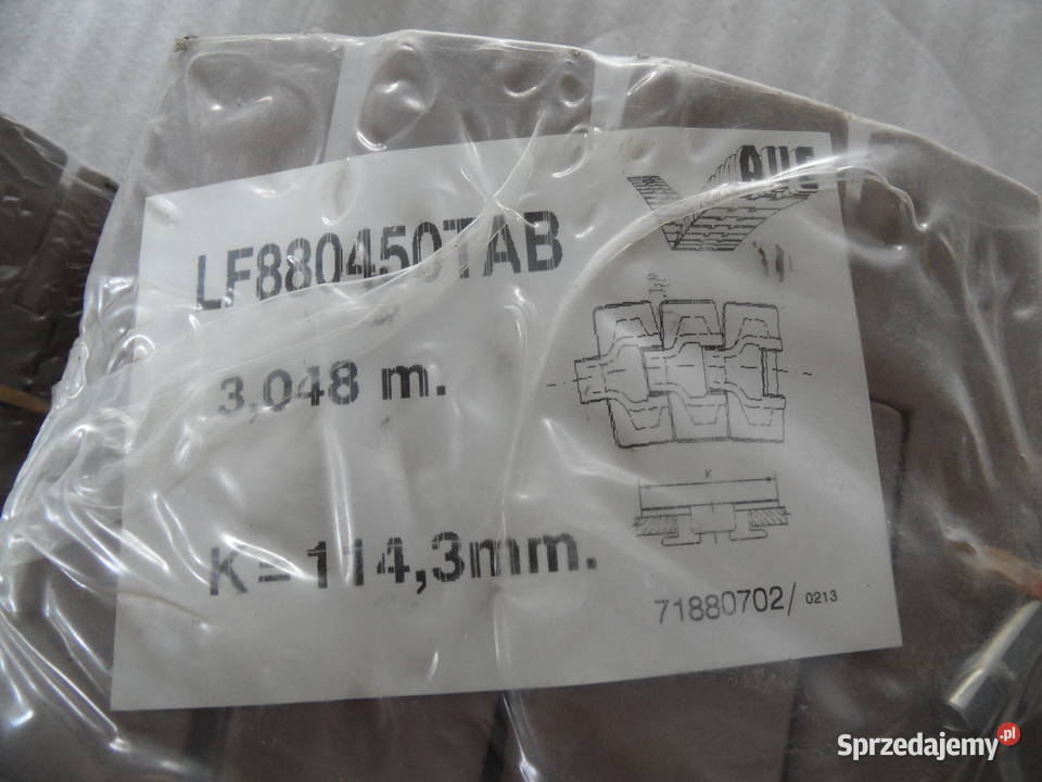 Plastikowy łańcuch płytkowy Rexnord seria 880 Olsztyn