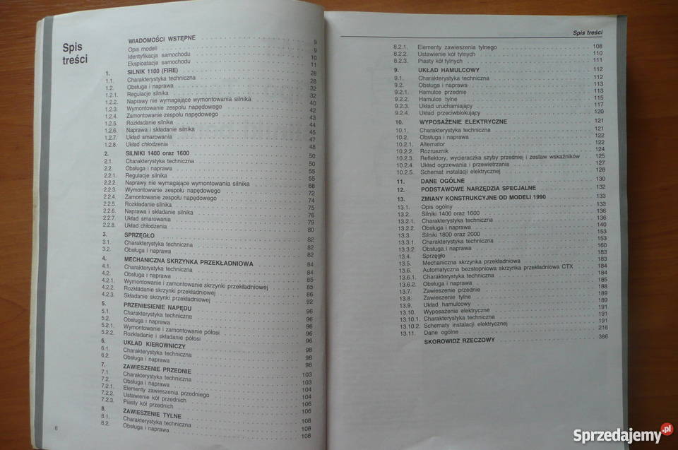 Instrukcja obsługi FIAT TIPO i TEMPRA Chodzież sprzedam