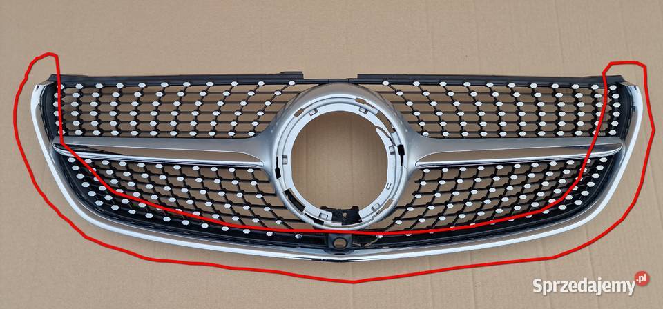 MERCEDES VITO W447 CHROM ATRAPY GRILL DOLNY
