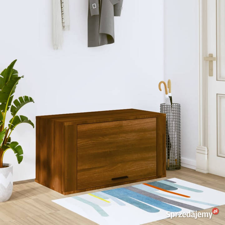Ścienna szafka na buty brązowy dąb 70x35x38 Warszawa